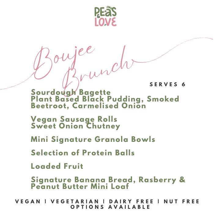 Brunch Platter | Vegan Sausage Rolls | Serves 6 | Boujee Brunch - Peas and Love