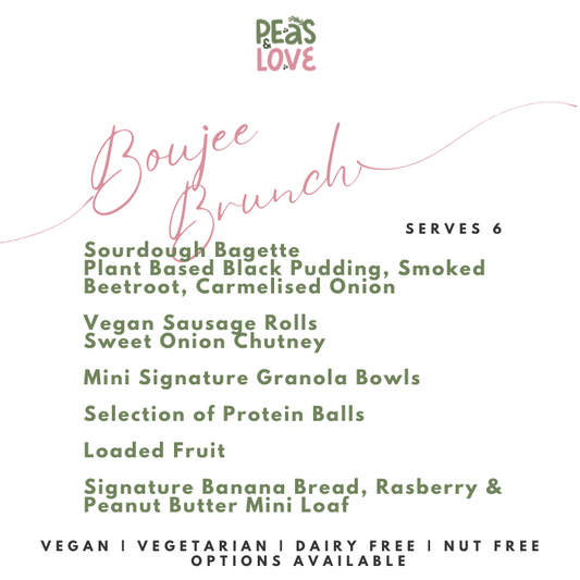 Brunch Platter | Vegan Sausage Rolls | Serves 6  | Boujee Brunch - Peas and Love