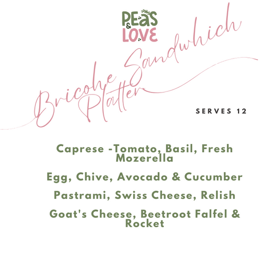 Sandwhich Platter | Grazing Platter | Catering Platters - Peas and Love