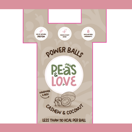 Cashew & Coconut | Power Balls | Healthy Snacks | - Peas and Love