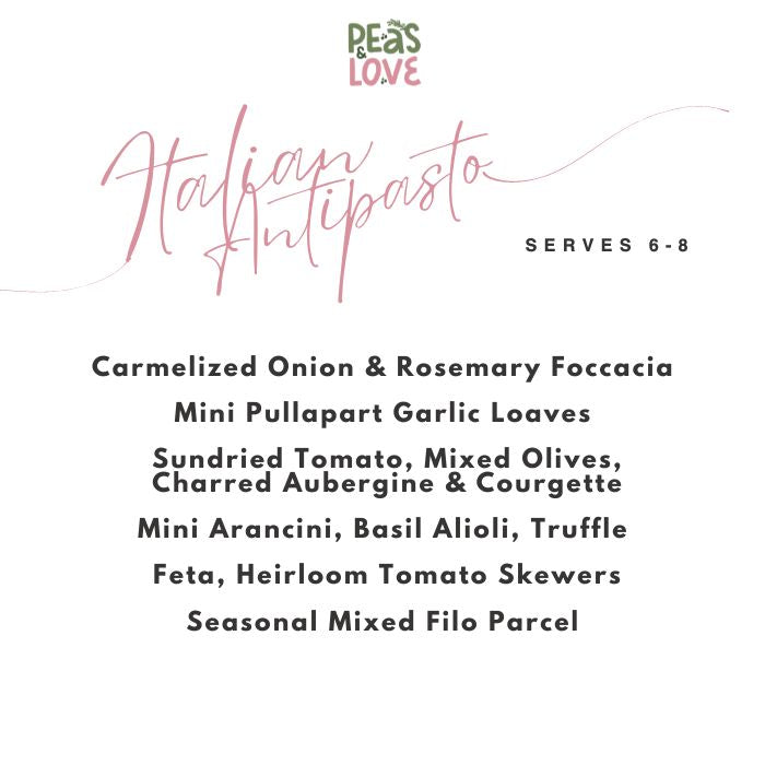 Italian Antipasto | Grazing Platter | Catering Platters - Peas and Love