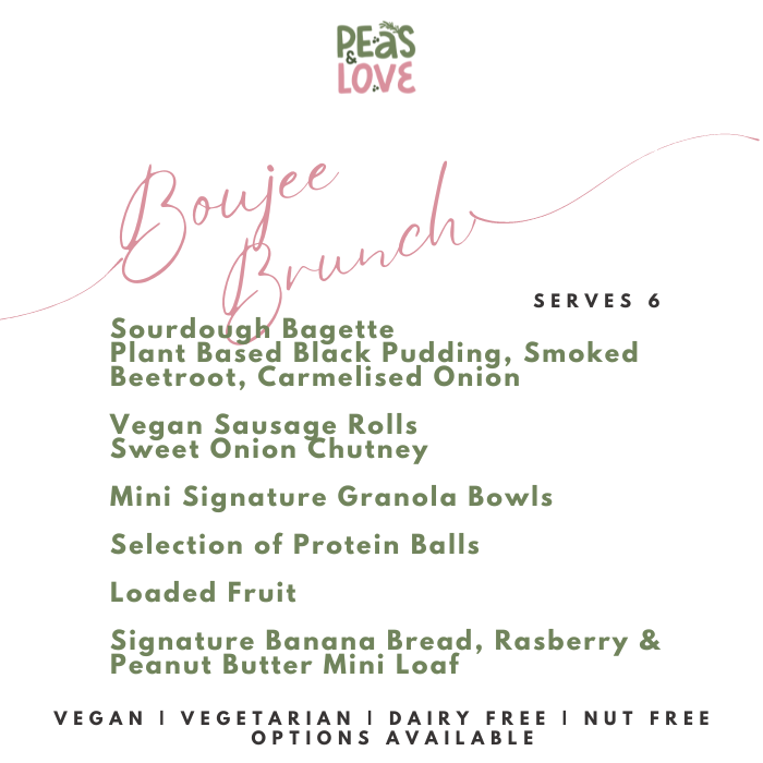 Brunch Platter | Vegan Sausage Rolls | Serves 6  | Boujee Brunch