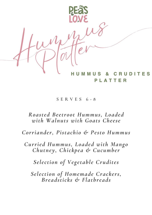 Hummus & Crudiettes Platter