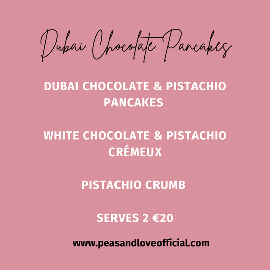 Dubai Chocolate Pancake Platter March 4th