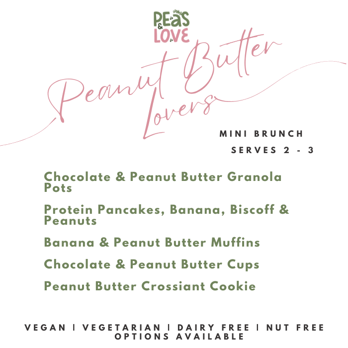 Mini Brunch Platter | Protein Pancakes | Serves 2-3 | Peanut Butter Lovers